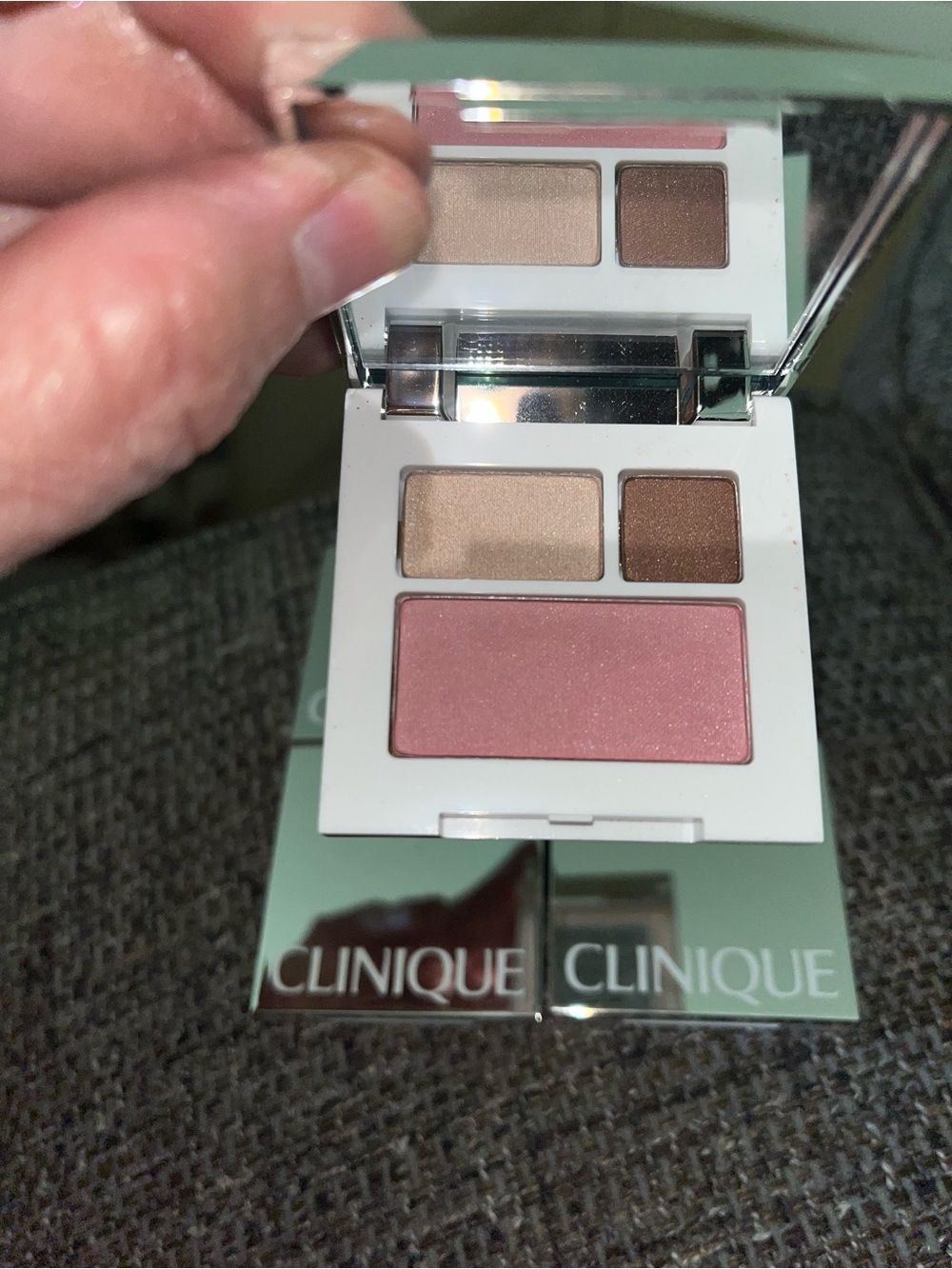 New Clinique Eye Shadow Duo w/Blush Set